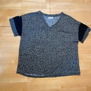 Maurices Blue and Black Short Sleeve Tee